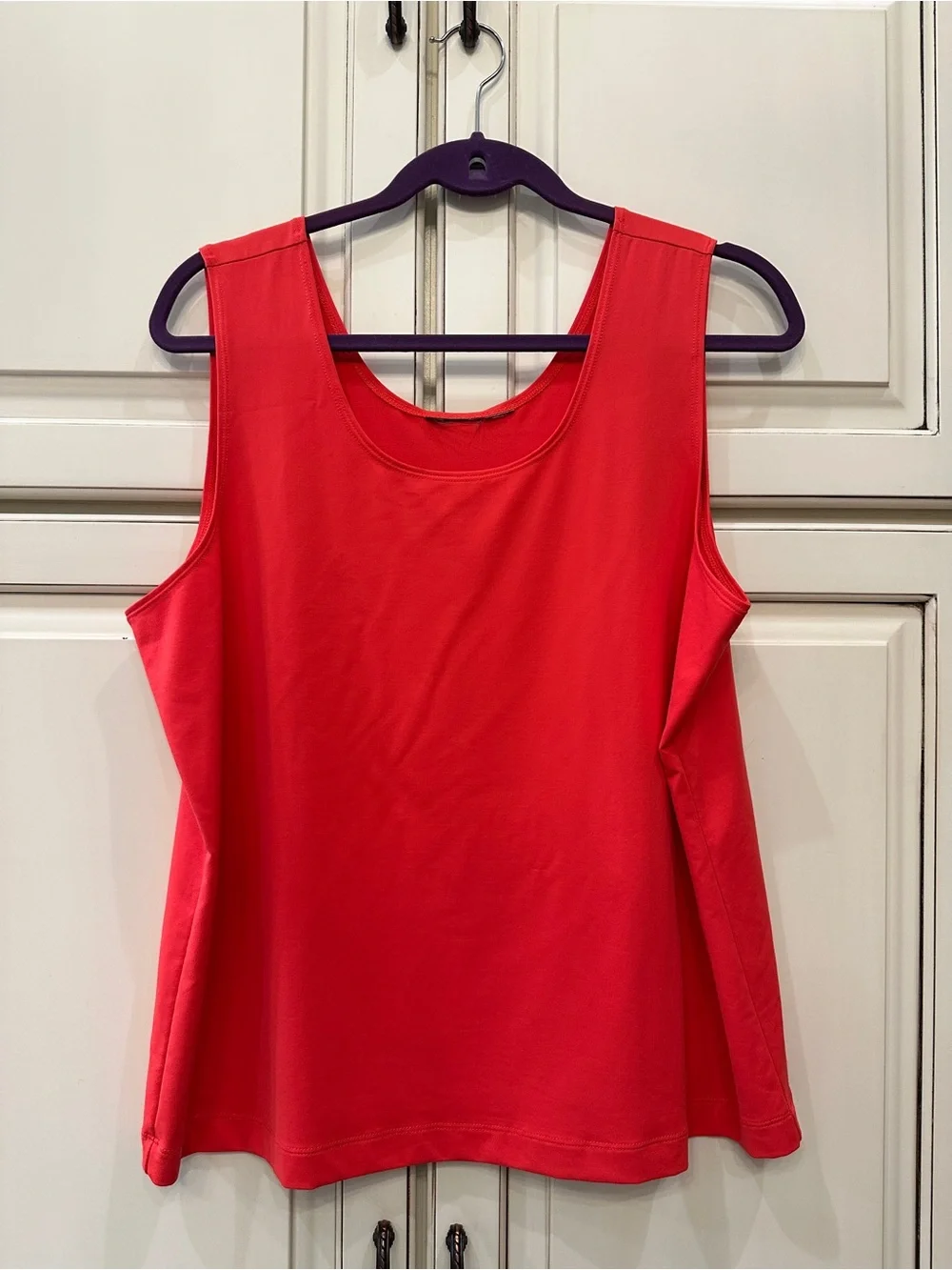 Chico's Sleeveless Scoop Neck Tank Top - Cajun Shrimp